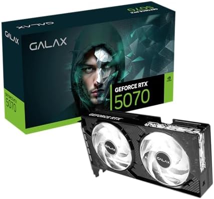 Placa de Video GALAX GeForce RTX 5070 2X 1-CLICK OC 12GB GDDR7 19...