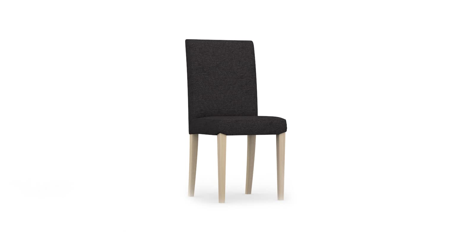 comfortly Chair Slipcover Replacement Hand Made Compatible with HENRIKSDAL Dining Chair - COVERS ONLY - - COVERS ONLY (Crown - Black)