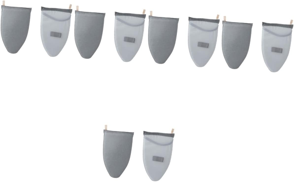 Garneck 10pcs Handheld Ironing Board Mitts Mini Garment Steamer Gloves for Safe Ironing Protects Hands Clothes for Home Use Convenient and Practical