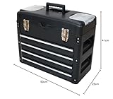 METALL Werkzeugkiste mit 8 Funktionen WK1-B BLACK EDITION von AS-S - 8