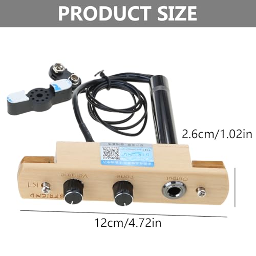 Enduring Microphone Pickup Systems Percussion Cajon Drum Sound Hole With Tone Volumes Control For Box Microphone For Box3