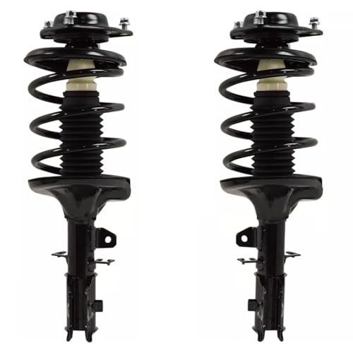 Image of Detroit Axle - Front Struts w /Coil Spring Sway Bar Links Inner Outer Tie Rod Ends Replacement for 2005-2009 Kia Spectra Spectra5