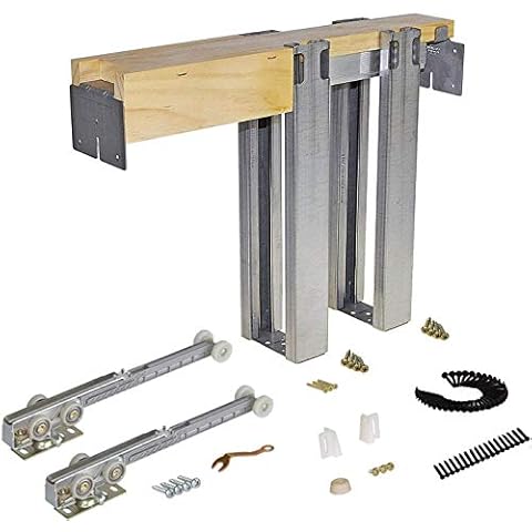 Johnson Hardware 1500 Soft Close Series Commercial Grade Pocket Door Frame for 2x4 Stud Wall (28 inch x 80 inch) Cover