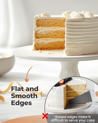 Kootek PCS010 White Cake Stand, 10 X 10 Inches Porcelain Cake Plate Cake Pedestal Stand Display Dessert Stand thumb #2