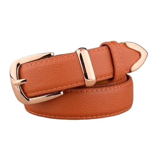 Belts for Women, Fashion Women Genuine Leather Belts Gold Buckle Best Matching Dress Jeans For Lady