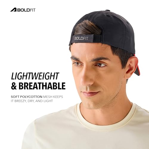 Image of Boldfit Caps for Men Original Caps for Women Lightweight Sports Cap for Sun Protection Breathable Outdoor Hat for Running, Gym, Hiking & Everyday Wear Comfortable Adjustable Cap for All Ages