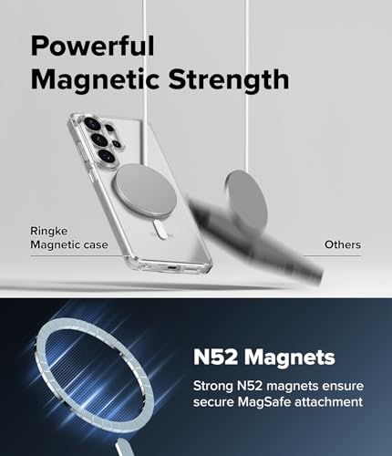 Image of Ringke Fusion for Samsung Galaxy S26 Ultra Case Back Cover [Compatible with MagSafe] [Scratch-Resistant] Slim Transparent Shockproof Bumper Protective - Magnetic Clear