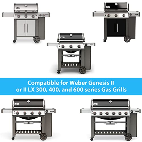 Cast Iron 7599 Griddle For Weber Genesis Ii 300 & 600 Series And Cast Iron Cooking Griddle Parts For Weber Genesis Ii Lx 3/4/6 Series Burner Grills, Grill Accessories For Weber Outdoor Grill. #TOP5