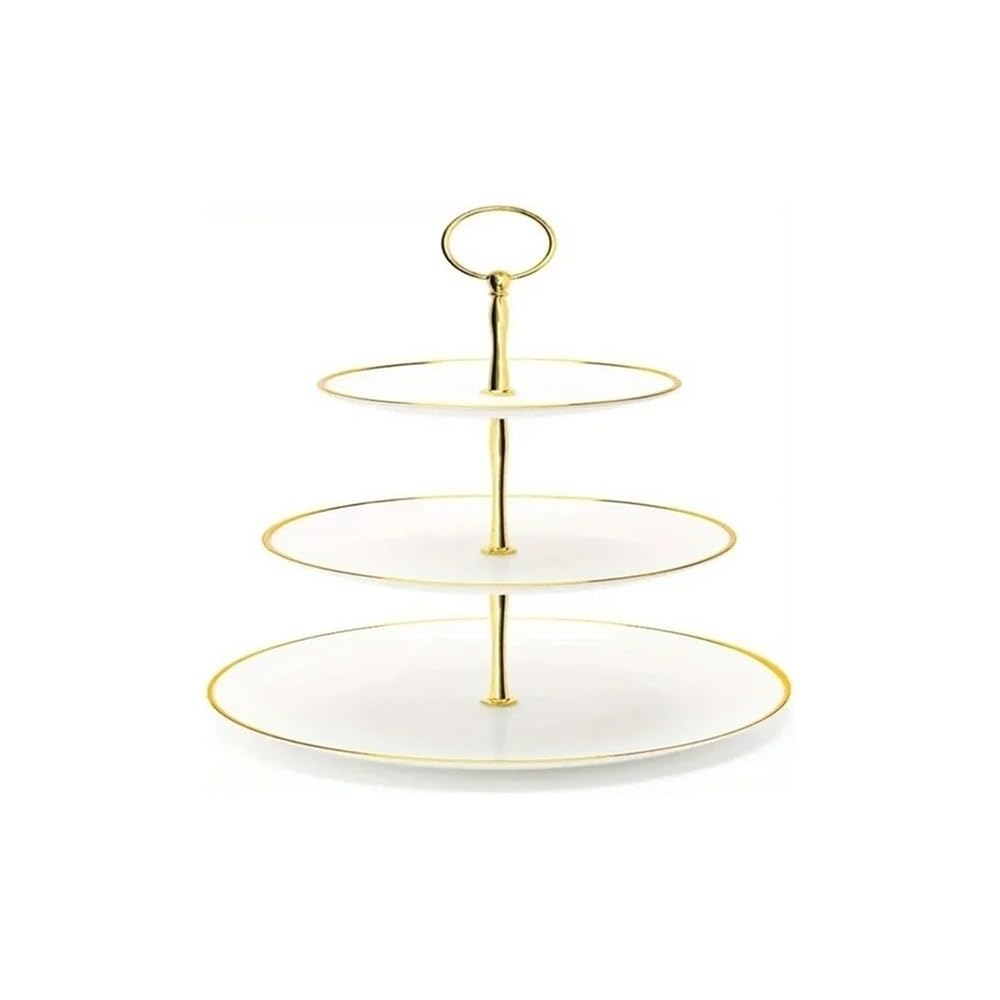 HLHLOP777 Dessert Stand 3-layer Cake Rack, Fruit Tray, Circular Paper Cup Display, Dessert Tower Cupcake Stand Serving Tray