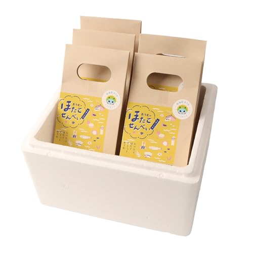 北海道雄武町産 ほたてせんべい 7枚 22g×5箱 | 焼き菓子 せんべい ほたて ホタテ 手焼き 素材 深い 味わい 海の恵み 水産 海産[150001]