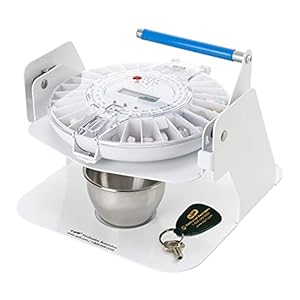 e-Pill MedTime Station – Locked Automatic Pill Dispenser with Tipper Base, 6 Alarm Settings – Transparent Clear Cover