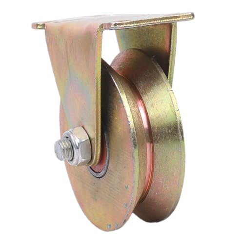 Heavy Du - Polea de una sola polea – Bloque de polea de cable industrial para cuerda de alambre y manejo de materiales en aplicaciones de construcción y Worhop