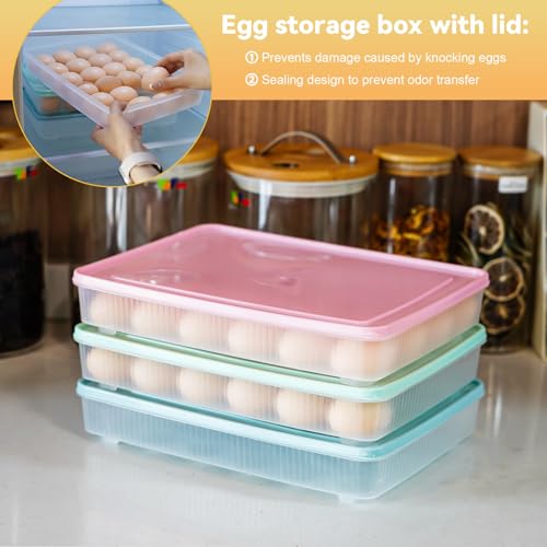 3pcs Deviled Egg Containers with Lid 8Pcs Deviled Egg Injector Piping Tool by FACULX - Image 6