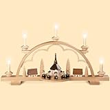 lampe muller chapelle  Müller Arc de lumière carollers Petit Village, Longueur 57 cm, Naturel, éclairé par électrique (120V, 50Hz pour Les USA et Le Japon), Erzgebirge Originale de Muller Seiffen