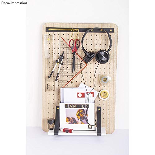 Pegboard en bois Rayher 62867505 panneau perforé robuste de 2,5 cm