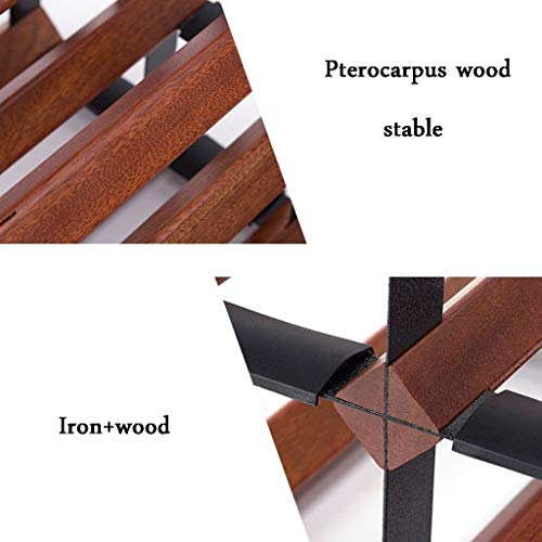 Soporte para 24 botellas de vino de madera y acero miniatura 4