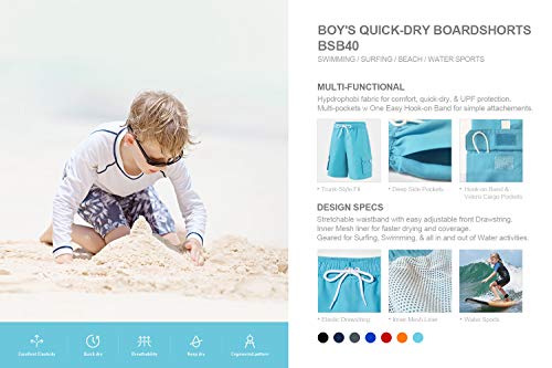 TSLA Boys Swim Trunks, Quick Dry UPF 50+ Beach Board Swim Shorts, Swimsuit Swimwear with Inner Mesh Liner3