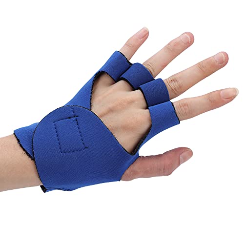 Luvas de Ginástica para Treino Luvas Não Estéreis (Azul)