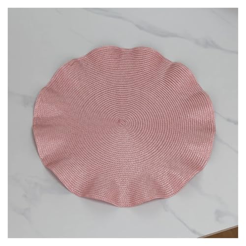 Dessous de verre pour restaurant et set de table rond vert lavable - 3