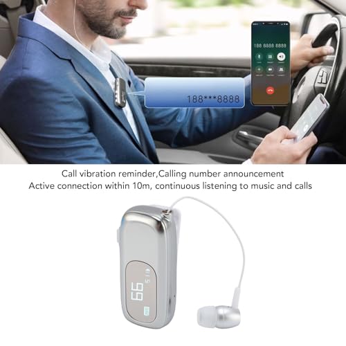 Auricular Bluetooth Retráctil Yoidesu In Ear Plateado miniatura 5