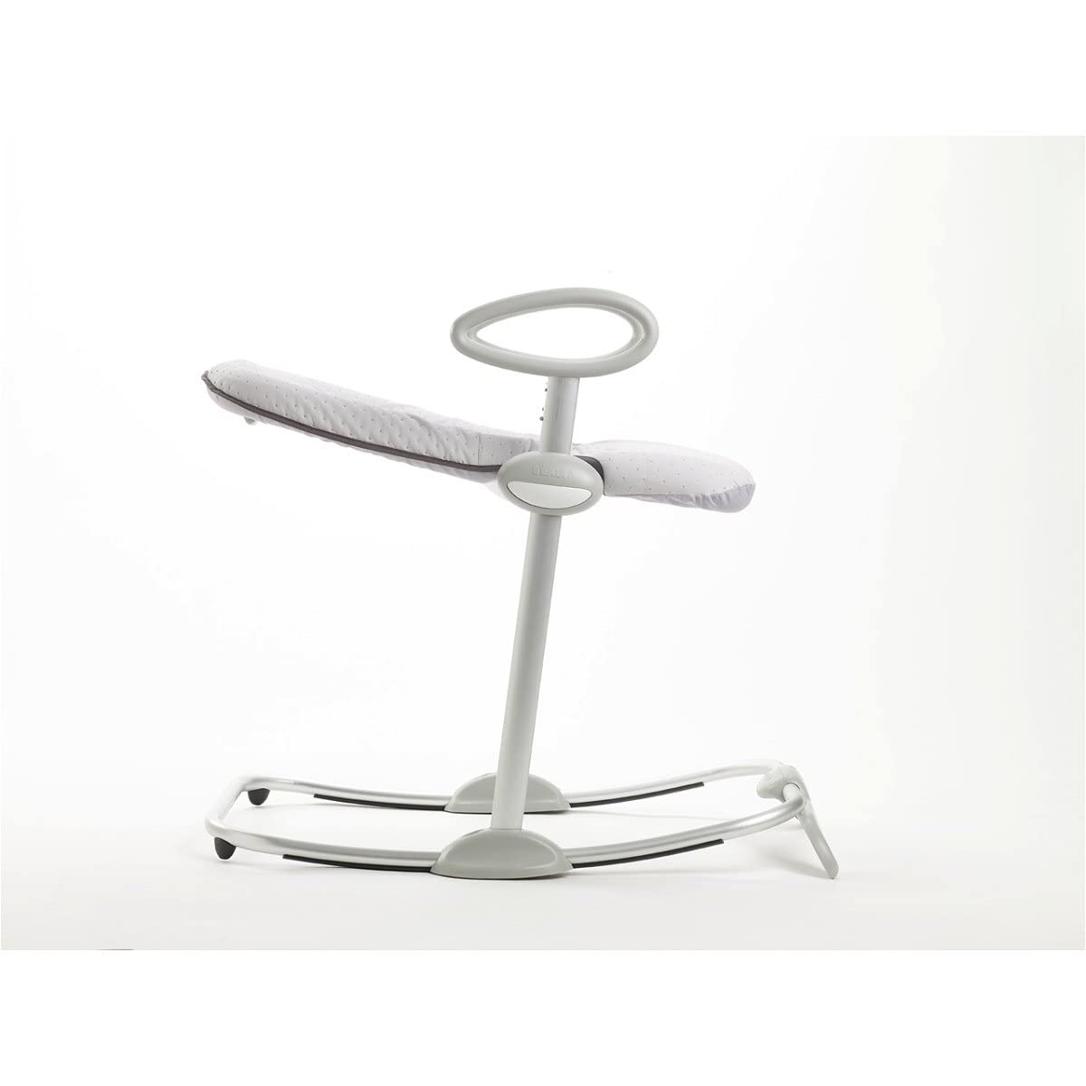BÉABA, Transat Up and Down III, Transat Réglable en Hauteur, Unisexe pour Bébé et Enfants, 3 Positions d'Inclinaison, Harnais Sécurité 5 Points, Réducteur de Naissance, Gris Chiné