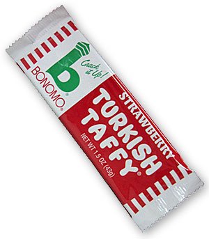 Bonomo Turkish Taffy Bar - Strawberry-12 bars