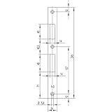 Schliessblech Gerade 24X245X3 Edelstahl