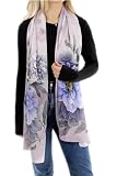 La Fiorentina Silk Floral Print Scarf