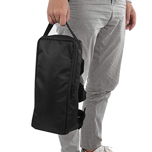 Sac de selle de vélo étanche suspendu en polyester noir avec double fermeture éclair pour VAE