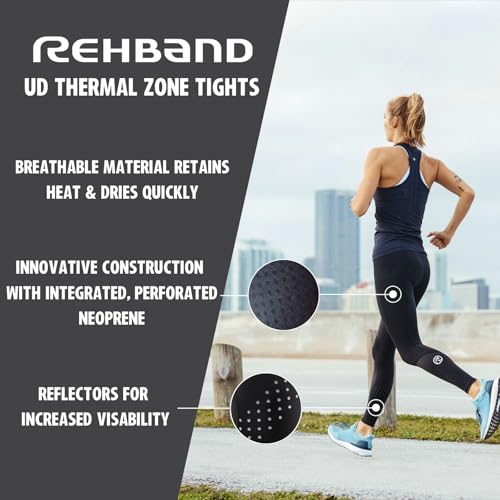 Rehband UD Runner´s Knee/ITBS, Thermal Zone Tights for Women, Compression Leggings for Running & Athletics4