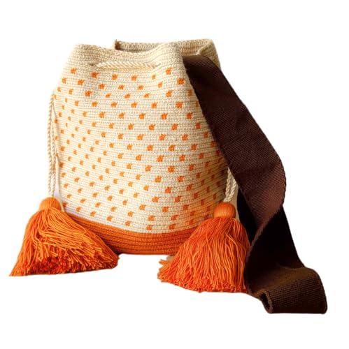 Terra Fusion Wayuu Bucket Bag | Bolso hecho a mano…, Beige, Beige
