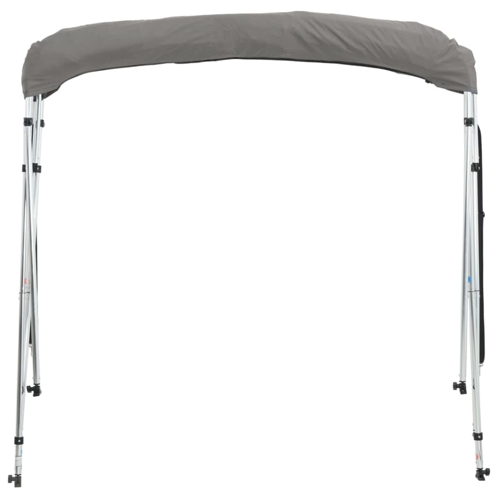 vidaXL Toit bimini à 4 arceaux parois latérales 243x(170-182)x137 cm