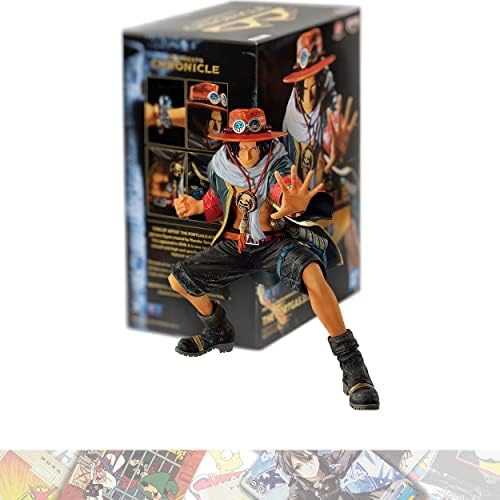 Banpresto The Portgas D. Ace III: 20cm Chronicle King of Artist Statue Figurine Bundled with 1 A.C.G. Compatible Theme Trading Card (18668) image 3