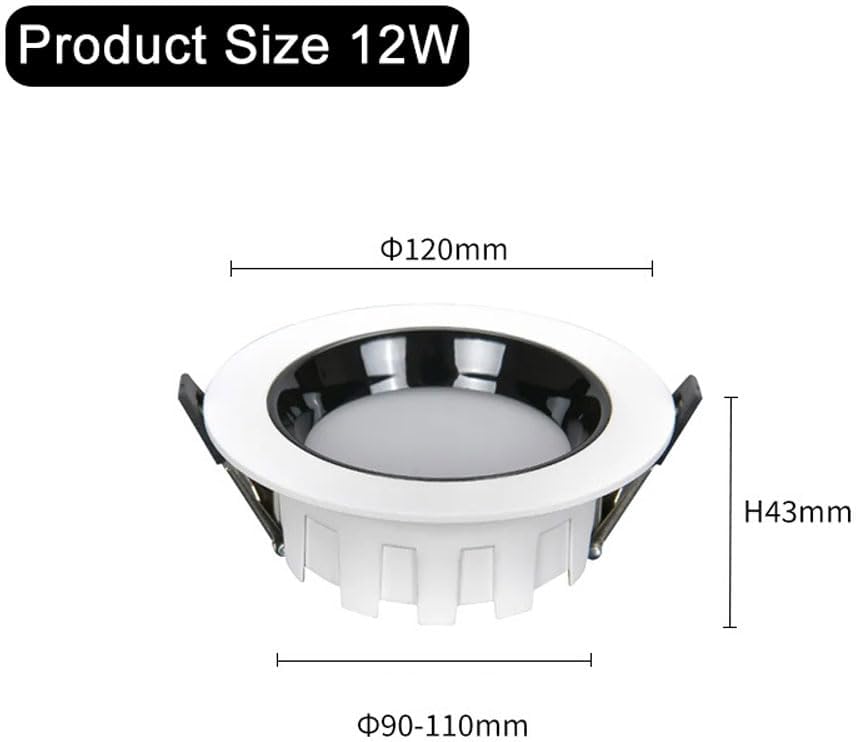 ダウンライト、7個パックLED埋め込み式深型アンチグレアスポットライト、角度調節可能な埋め込み式ダウンライト、家庭用リビングルーム天  Amazon.co.jp : 埋め込み式スポットライト、アンチグレアLED埋め込み式ダウンライト調光可能7W 12WLED天井スポットライト3000K  ... 7個 3色温度 円形 LED 天井照明器具、コブ アンチグレアダウンライト、12W LED 埋め込み照明、リビングルーム用埋め込み天