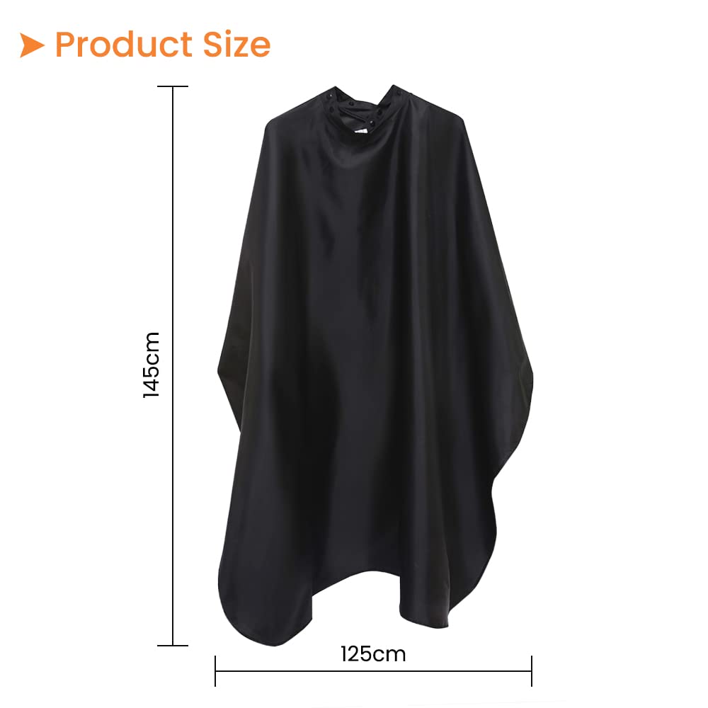 aashta® mantella parrucchiere taglio capelli, mantella barbiere leggera, mantella taglio parrucchiere professionale e uso domastico chiusura a bottoni 143 * 126