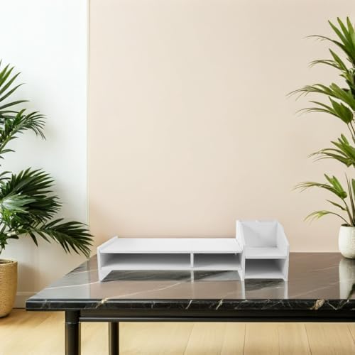 Support écran ordinateur avec rangement intégré pour bureau - 8