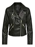 Lederjacke ONLY Damen ONYFILIPPA Faux Leather Jacket OTW Kunstlederjacke, Peat, 38