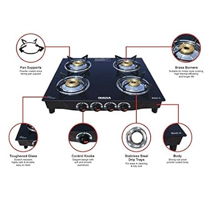 inalsa 4 burner gas stove price