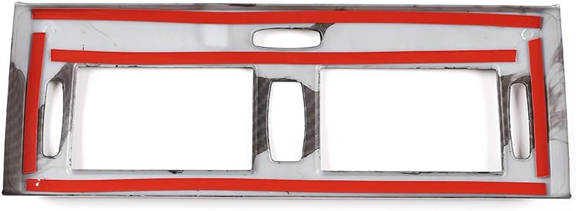 Car Front Console Grill Dashboard AC Air Conditioning Air Vent Accessories for BMW X3 E83 2006-2010 (Carbon Fiber)