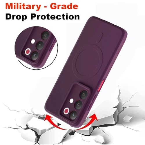 Image of Back Cover MagFit Ring Design (Non-Magnetic) | Shockproof Protection | Anti-Slip Grip | Raised Camera Edges | Slim Protective Case for Realme 15x 5G / C85 5G / Narzo 90x 5G (Purple)