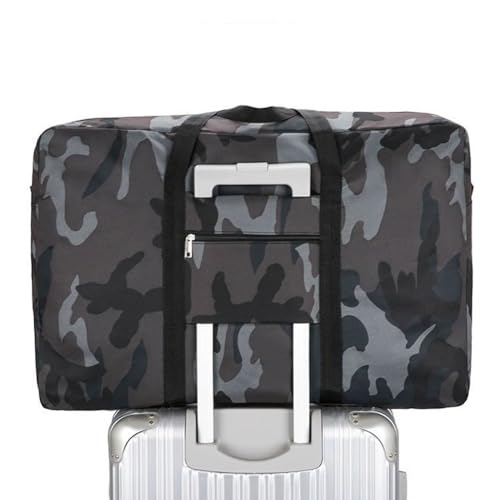 Sturdy moving bag,Travel Luggage Duffle Tote Bag with Strong Zipper and Handle,Heavy Duty Jumbo Packing Bags for Clothes,Pillows,Bedding (Coffee camouflage,Medium)4