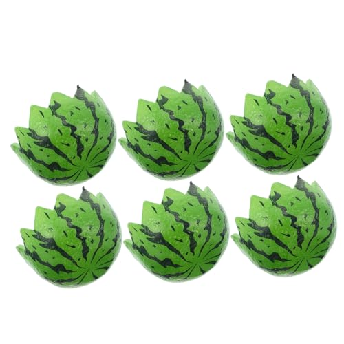 HAMPPLIES 6pcs Miniature Kitchen Dishware Realistic Fruit Shaped Dishes for Dollhouse Play Accessories for Creative Pretend Play Mini Tableware for Boys and Girls