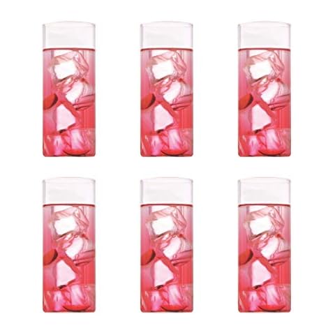 Borosil VCC480 Vision Classic Collins - Premium Drinkware Glasses [Set of 6] - Clear Lightweight & Durable Drinkware, Odor Resistant Cover
