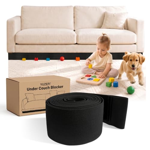 Buoydas Under Couch Blocker for Kids and Pet Toys, 3" H x 132" L-1 Pc