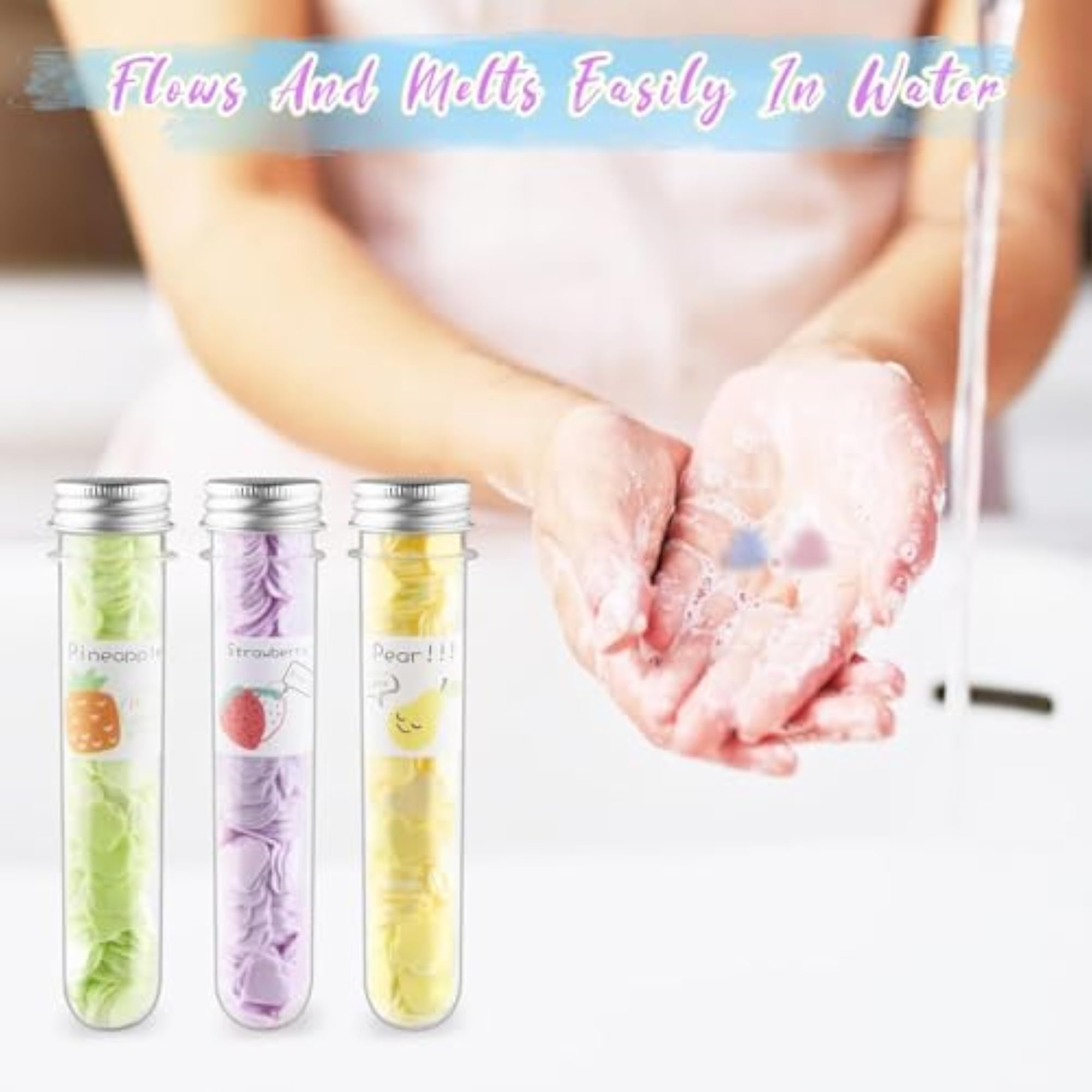 Portable Travel Paper Soap Sheets, Flower Scented Hand Wash