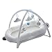 L-baby 3D a Nido d'Ape Mesh Disegno 360 Grado di Protezione Bambino Pod Lounger Nest Bed Viaggi Culla Traspirante Morbido Cotone con Fibbia Serratura di Sicurezza,Bianca,Withtoys