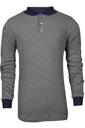Top Brands NATIONAL SAFETY APPAREL TECGEN Select Long Sleeve FR Henley, Lightweight Flame Resistant Shirt, Lightweight Flame Resistant Shirt, 3X-Large, Grey, C541NGEBSLS3X