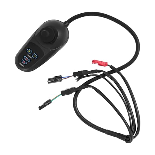Electric Wheelchair Joystick Controller Replacement with Brake Connector, 5-Speed Adjustable for Mobility Scooters and Power Wheelchairs