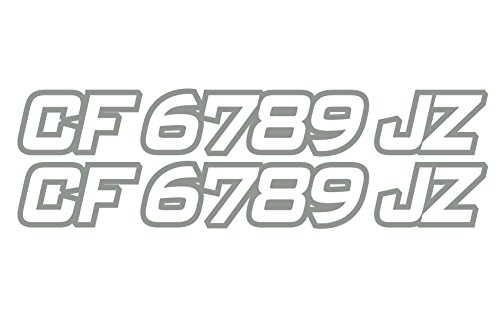 Boat Registration Number Hull Id Decal Sticker Set Of 2 Custom Pwc Watercraft #TOP5