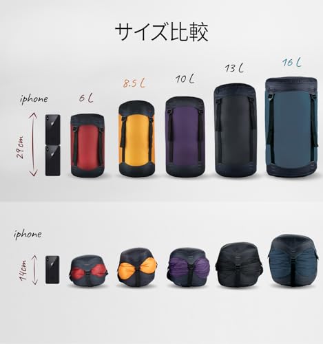 Litume コンプレッション スタッフバッグ 6L 赤 S